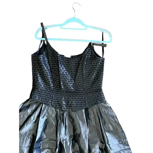 Scott McClintock Women's Black & Silver Sleeveless Evening Wedding Dress Size 12 - Picture 3 of 10